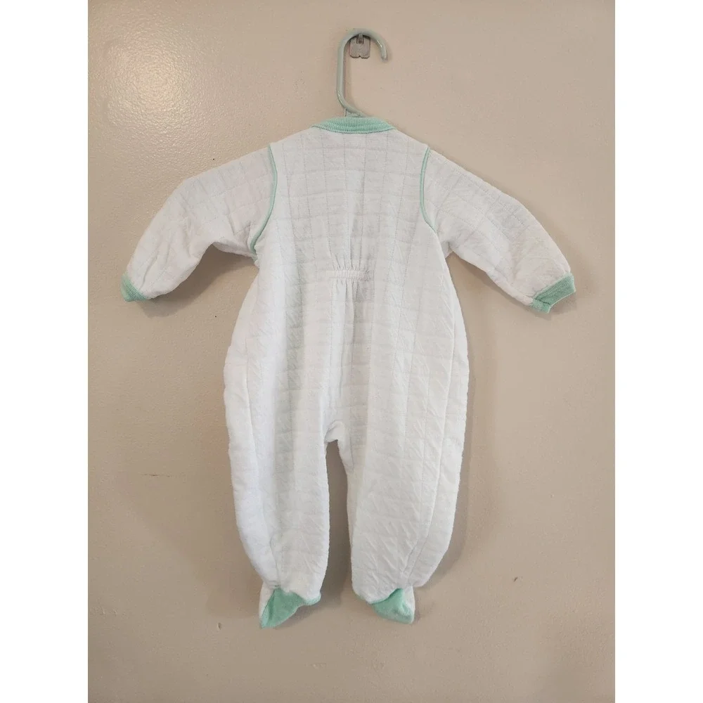 Vintage Carter's One Piece‎ Pajamas Footed Quilted Large Sweet Dreams